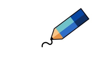 Bir kalem imlecinin tasviri, vurgulamayı, çizmeyi veya yaratıcı çizim faaliyetlerini sembolize eder