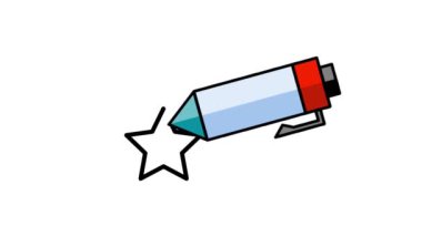 Bir kalem imlecinin tasviri, vurgulamayı, çizmeyi veya yaratıcı çizim faaliyetlerini sembolize eder