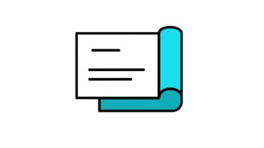 Not, defter, not kağıdı ya da not yazmak için animasyon döngüsü