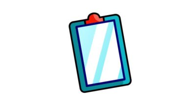 Not, defter, not kağıdı ya da not yazmak için animasyon döngüsü