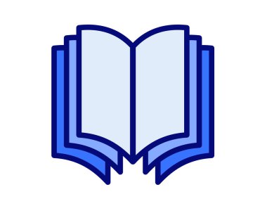 Bilgi, eğitim ve öğrenme kaynaklarını sembolize eden kitapların çizimi