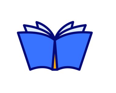 Bilgi, eğitim ve öğrenme kaynaklarını sembolize eden kitapların çizimi