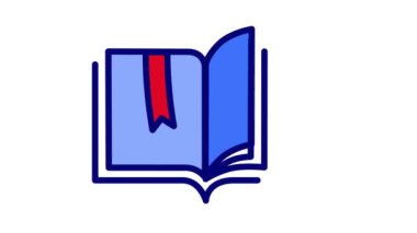 Animasyon döndürme sayfaları, fikirleri, bilgisi olan, kütüphaneleri, okumayı ve akademik uğraşları temsil etmek için mükemmel bir kitap