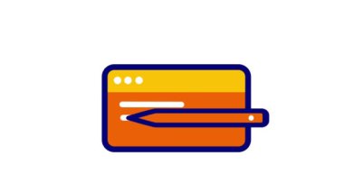 Not için kalem, not, kitap, defter, kağıt ya da not yazma canlandırması