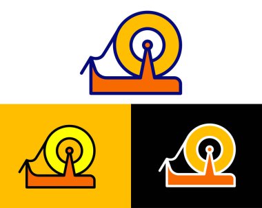 Keskin boya çizgileri, etiketleme ve paketleme için kullanılan maskeleme bandı tasviri, ince kağıttan yapılmış bandı yırtmak kolay, resim, el işi ve diğer projeler sırasında yüzeyleri korumak için tasarlanmış.