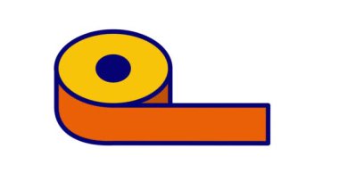 Yapışkan bant animasyonu genellikle keskin boya çizgileri oluşturmak için kullanılır, etiketleme ve paketleme, ince kağıttan yapılmış yapışkan bandı yırtmak kolay