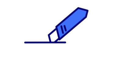 Keskin bir hassasiyetle bir kağıt kesicinin animasyonu, yaratıcı projeler ve el işi için mükemmel. Profesyonel kullanım ve kişisel DIY görevleri için ideal