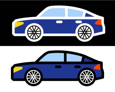 Araç tasviri, ulaşım ihtiyaçları için ideal konfor, güvenlik ve verimlilik. Yolculuk için mükemmel.