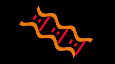 Genetik yapıların zarafetini ve karmaşıklığını sembolize eden kalın renklerle çevrilmiş bir DNA sarmalı.