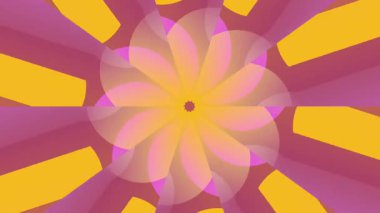 Hassas bir kozmik çiçek soyut gök deseninde açar, uyumu, birbirine bağlılığı ve evrenin fraktal doğasını sembolize eder..