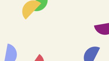 Çarpıcı birincil renklerde dağınık geometrik kesikleri içeren eşsiz bir soyut desen, bir hareket ve oyuncu rastgelelik hissi yaratıyor..