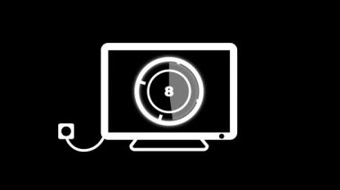 Merkezi bir dairesel yükleme çubuğunu gösteren, sistem ilerlemesini veya güncellemelerini gösteren bir masaüstü simgesi.