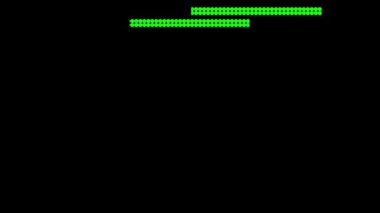 Parlayan yeşil bir retro-stil neon şebeke nostaljik titreşimlerle dolu bir siber punk dijital diyarı çağrıştırıyor..