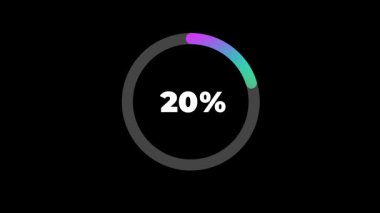 Canlı bir yükleme çemberi, dijital iş akışlarındaki gelişmeyi, başarıyı ve hazırlık düzeyini temsil eden yüzde 100 tamamlamayı gösterir