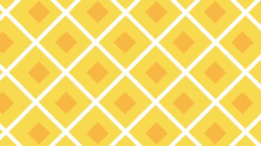 Sarı ızgara ve ince ananas şekilleri ile döşenmiş fayanslı bir zemin, geometrik düzenle zarif bir düzen içinde tropikal meyve yeteneğini birleştirerek.