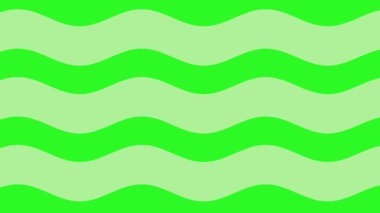 Yatıştırıcı yeşil dalgalar, dingin bir zemin üzerinde ritmik bir şekilde akıyor, sakinleştirici ve asgari animasyon döngüsü yaratıyor..