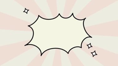 Merkezden kıvılcımlar saçan yumuşak bir çizgi roman tarzı patlama, animasyonlarda dramatik ya da sürpriz görsel efektler için idealdir.