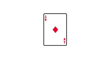 Karo Ası 'nı sergileyen bir kart hayranı prestij, değer ve kazanma olasılıklarının odak noktasını yaratır.