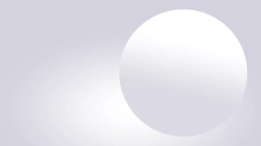 Merkezde bulunan tek bir beyaz küre, basit bir tasarım formatında sükunet ve berraklığı vurgulayan minimalist bir kontrastlık sağlar.