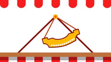 Salıncak hareketi geniş bir yay boyunca devam ediyor. Karnaval enerjisi ve heyecanının canlı ve animasyonlu bir tasvirinde tüm momentumu gösteriyor.