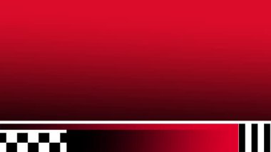 Koyu kırmızı ve siyah bir gradyan dizayn. Küçük kareli bir desen ile vurgulanıyor. Görsel yarışlar için yoğun enerji ve hız uyandırıyor.