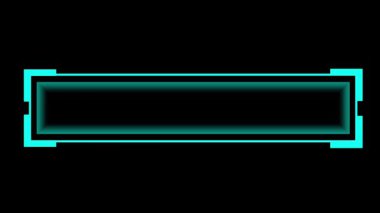 İleri teknoloji veri erişimini çağrıştıran, gelecekteki UI sistemleri veya HUD tasarım animasyonları için ideal bir elektrikli mavi kapsül çerçevesi