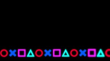 Rengarenk konsol sembollerinin son dalgası bir kutlama animasyonunda kayarak sahneyi tatmin edici bir görsel sona getiriyor.