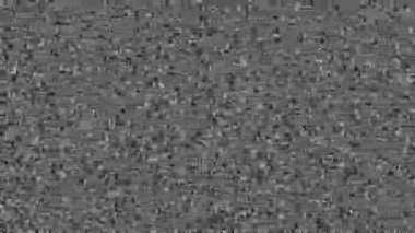 Sinyal kaybını ya da hatayı temsil eden, nostaljik ya da kusurlu estetik içerik için mükemmel, retro televizyon parazitinin döngüsel bir animasyonu