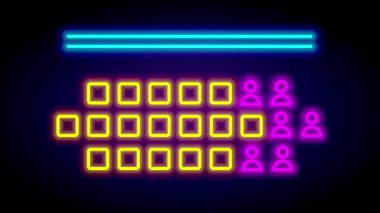 Neon tarzı oturma düzenini veya sinemada oturma düzenini gösterir.