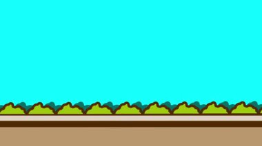 Altında çimenli bir üst ve toprak katmanlarını gösteren biçimlendirilmiş bir doğa platformu, oyun tasarımı veya eko-temalı görseller için mükemmel