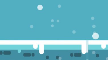 Uzun, donmuş bir platform, yağan karlarla dolu bir gece gökyüzünün altında uzanır. Bu sakin kış manzarasında yalnızlık ve soğuk güzellik sergiler.