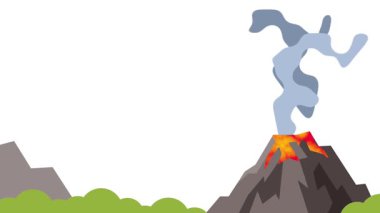 Huzurlu yeşil bir vadinin yakınında bir volkan patlar. Bereketli bitki örtüsüne karşı şiddetli duman ve lavlar, bir yaşam çarpışması ve jeolojik güç.