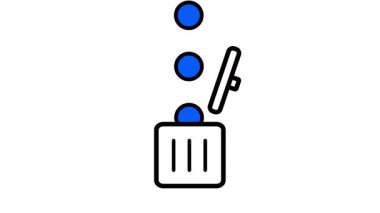 Bir kalem ve cetvelin biçimlendirilmiş simgeleri bir kutuya düşen noktalar, tasarımı veya minimalist arayüz düzenindeki yaratıcı araçları sembolize eder