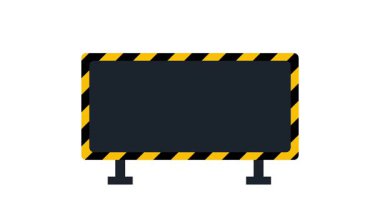 Sarı ve siyah çizgili bariyer, kentsel veya dijital işaret unsurlarında sıklıkla görülen inşaat bölgeleri, barikatlar veya kısıtlı erişimi temsil eder.