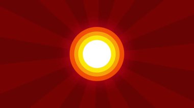 Parlayan, güneşe benzeyen çekirdek güçlü ışık ve ısı yayarak enerjiyi, nükleer reaksiyonları veya füzyon güç üretimini sembolize eder.