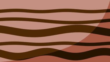 Çöl kumlarını andıran dalgalı kahverengi katmanların soyut çizimi ya da sahne boyunca uyum içinde akan jeolojik toprak dokuları.