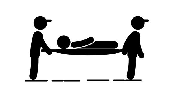 Medical staff attend to a patient on a stretcher, symbolizing compassion, dedication, and responsibility in providing essential healthcare support