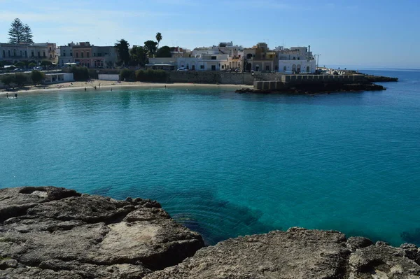Küstenpanorama Von Santa Maria Bagno Nard Apulien — Stockfoto