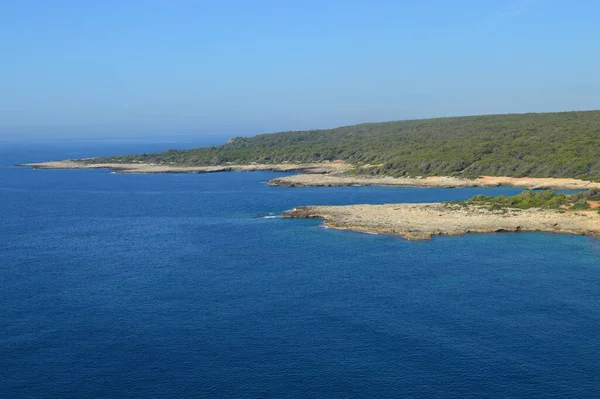 Panorama Delle Bellezze Naturali Porto Selvaggio Puglia — Foto Stock