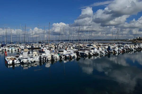 Panorama Vers Centre Historique Port Gallipoli Avec Des Bateaux Des — Photo