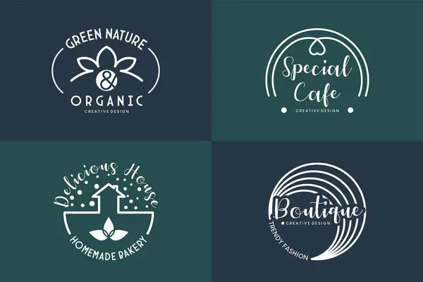 Minimalist illüstrasyon tasarım atölyesi logo damgası pankartı