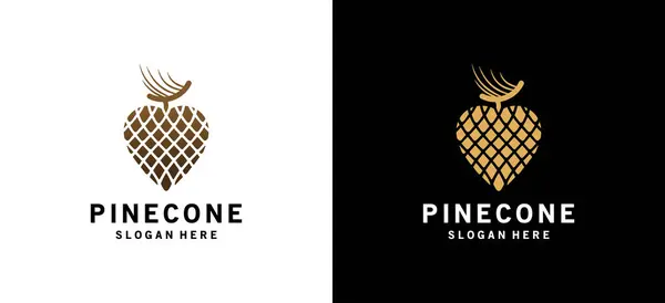 Modern kalp kozalağı logo tasarımı