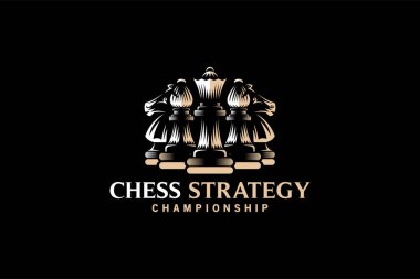 Klasik şampiyonluk logosu tasarımı, vektör logosu kraliçe fil.