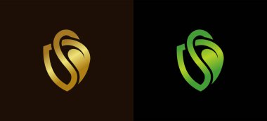 Yaprak kalkan logosu S harfi şeklinde tasarlandı.