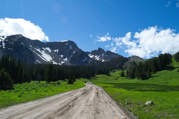 Conducir Para Caminar Las Montañas Bridger — Foto de Stock