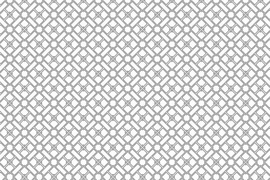 Vektör kusursuz desen. Modern stil soyut doku. Çizgili elementten geometrik fayanslar tekrarlanıyor