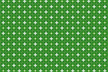 beyaz arkaplanda yeşil pürüzsüz desen.