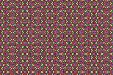 Geometrik şekilli kusursuz desen illüstrasyon