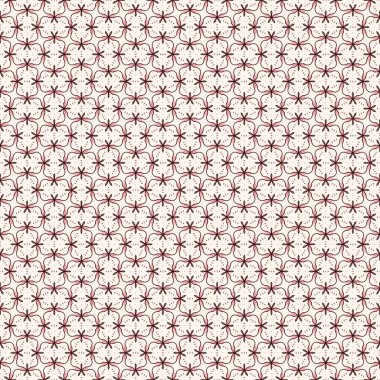 Pembe ve kırmızı geometrik süs. Ağ, tekstil ve duvar kağıtları için soyut desen