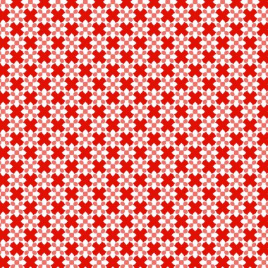 Beyaz arkaplanda haç şeklinde ulusal renkleri olan kusursuz vektör deseni.